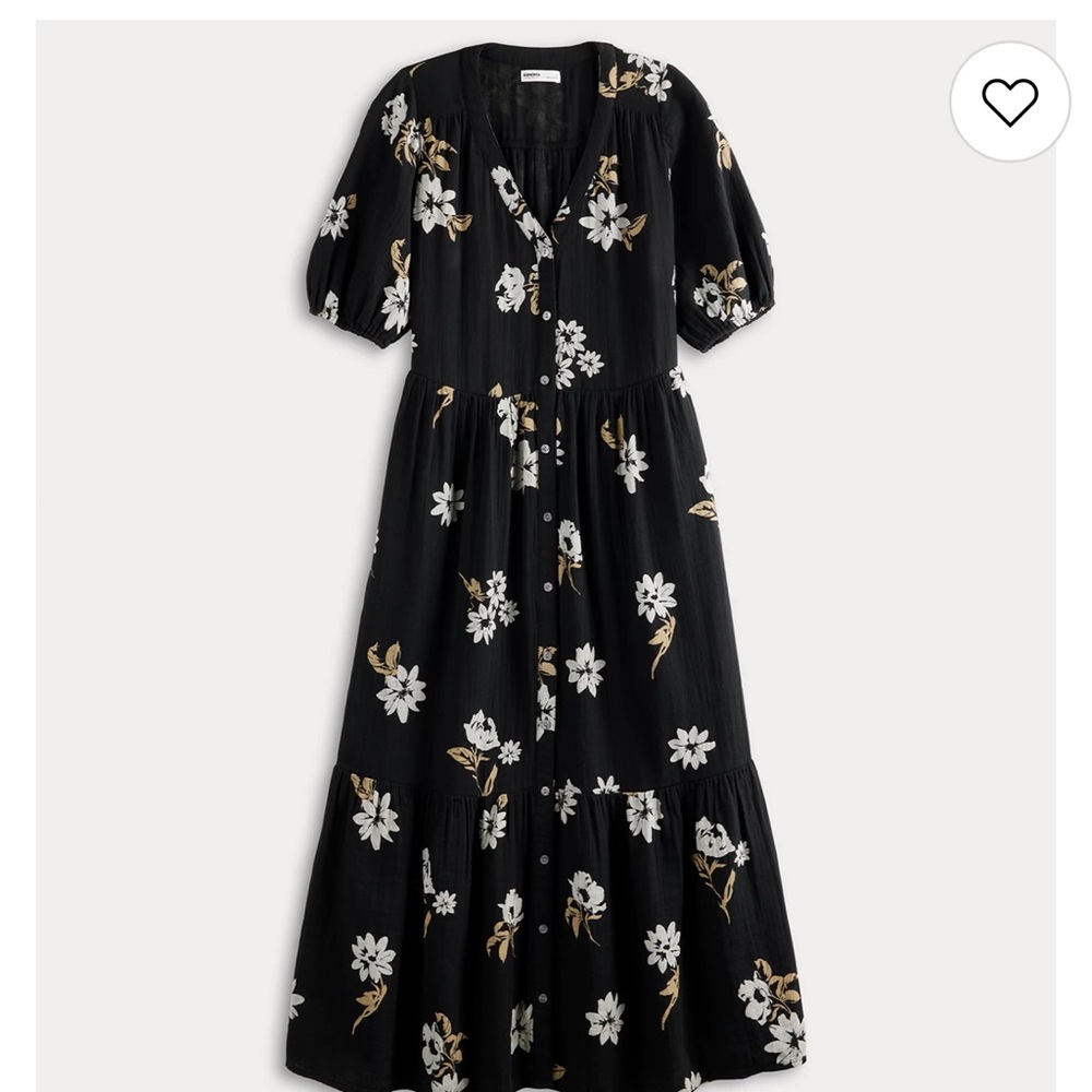 Sonoma Floral Tiered Midi Dress Petite XXL